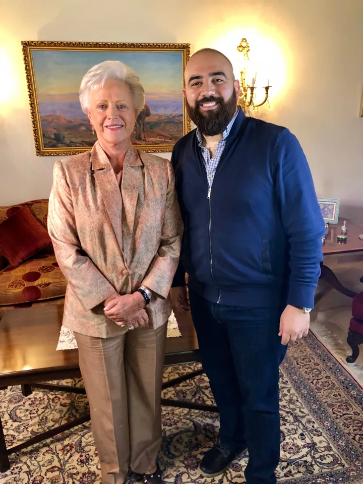 مع سمو الأميرة منى
